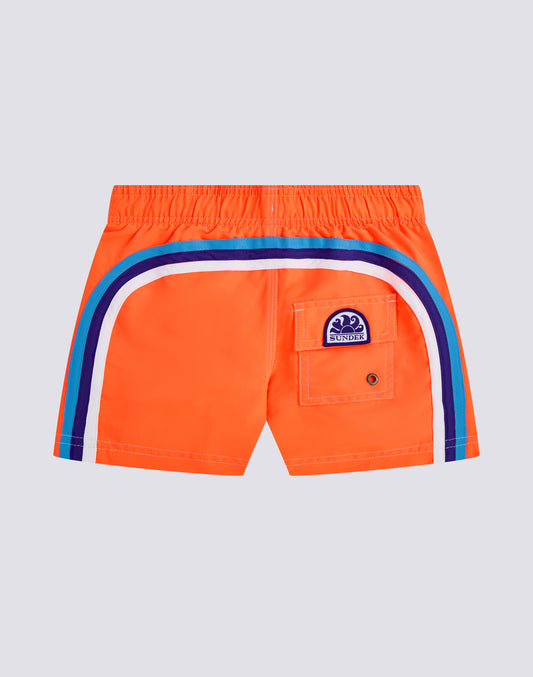 BAÑADOR NIÑO CORTO CON CINTURA ELÁSTICA ICONIC TAFFETA