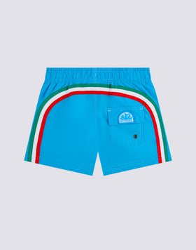 CHILDREN'S SWIM SHORTS WITH ELASTICATED WAIST ICONIC TAFFETA