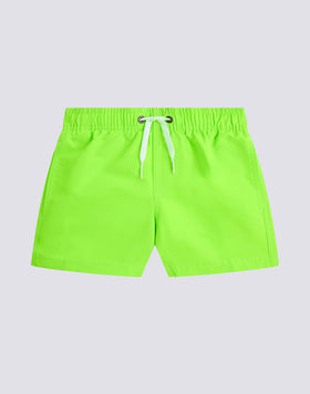 MAILLOT DE BAIN GARÇON ICONIQUE EN TAFFETAS TAILLE COURTE ÉLASTIQUE