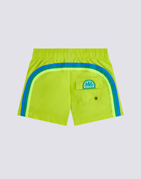 CHILDREN'S SWIM SHORTS WITH ELASTICATED WAIST ICONIC TAFFETA