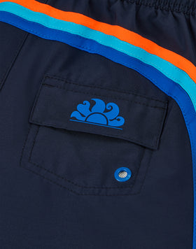 CHILDREN'S SWIMWEAR SHORTS WITH ELASTICATED WAIST IN STRETCH FABRIC