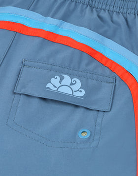 COSTUME DA BAGNO BAMBINO CORTO VITA ELASTICATA IN TESSUTO STRETCH