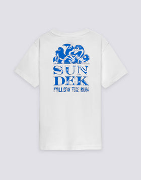 CAMISETA PARA NIÑOS CON ESTAMPADO EN LA ESPALDA FOLLOW THE SUN HIBISCUS
