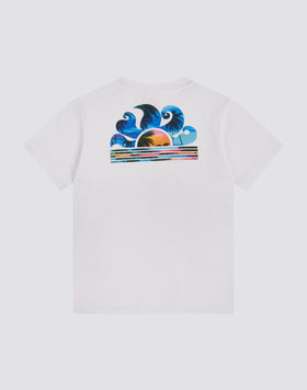 T-SHIRT WITH BIG PALM PRINT