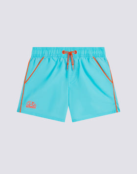 BAÑADOR NIÑO CORTO CON CINTURA ELÁSTICA ICONIC TAFFETA CON PIPING