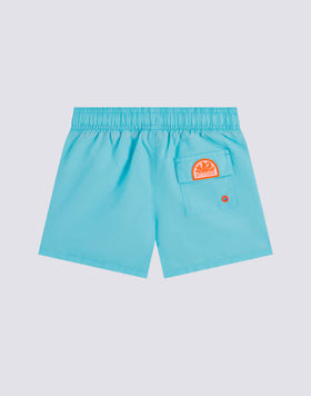 BAÑADOR NIÑO CORTO CON CINTURA ELÁSTICA ICONIC TAFFETA CON PIPING