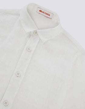 CAMISA DE LINO DE MANGA CORTA PARA NIÑO