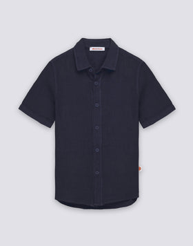 CHEMISE EN LIN À MANCHES COURTES POUR ENFANT