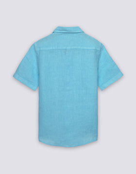 CHEMISE EN LIN À MANCHES COURTES POUR ENFANT