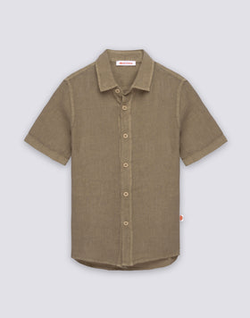 CHEMISE EN LIN À MANCHES COURTES POUR ENFANT