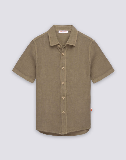 CHEMISE EN LIN À MANCHES COURTES POUR ENFANT