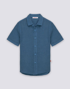 CHEMISE EN LIN À MANCHES COURTES POUR ENFANT