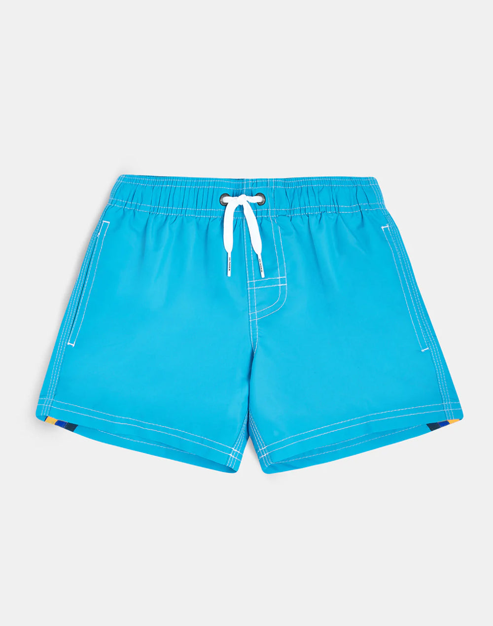 SHORT SWIM SHORTS WITH AN ELASTICATED WAISTBAND