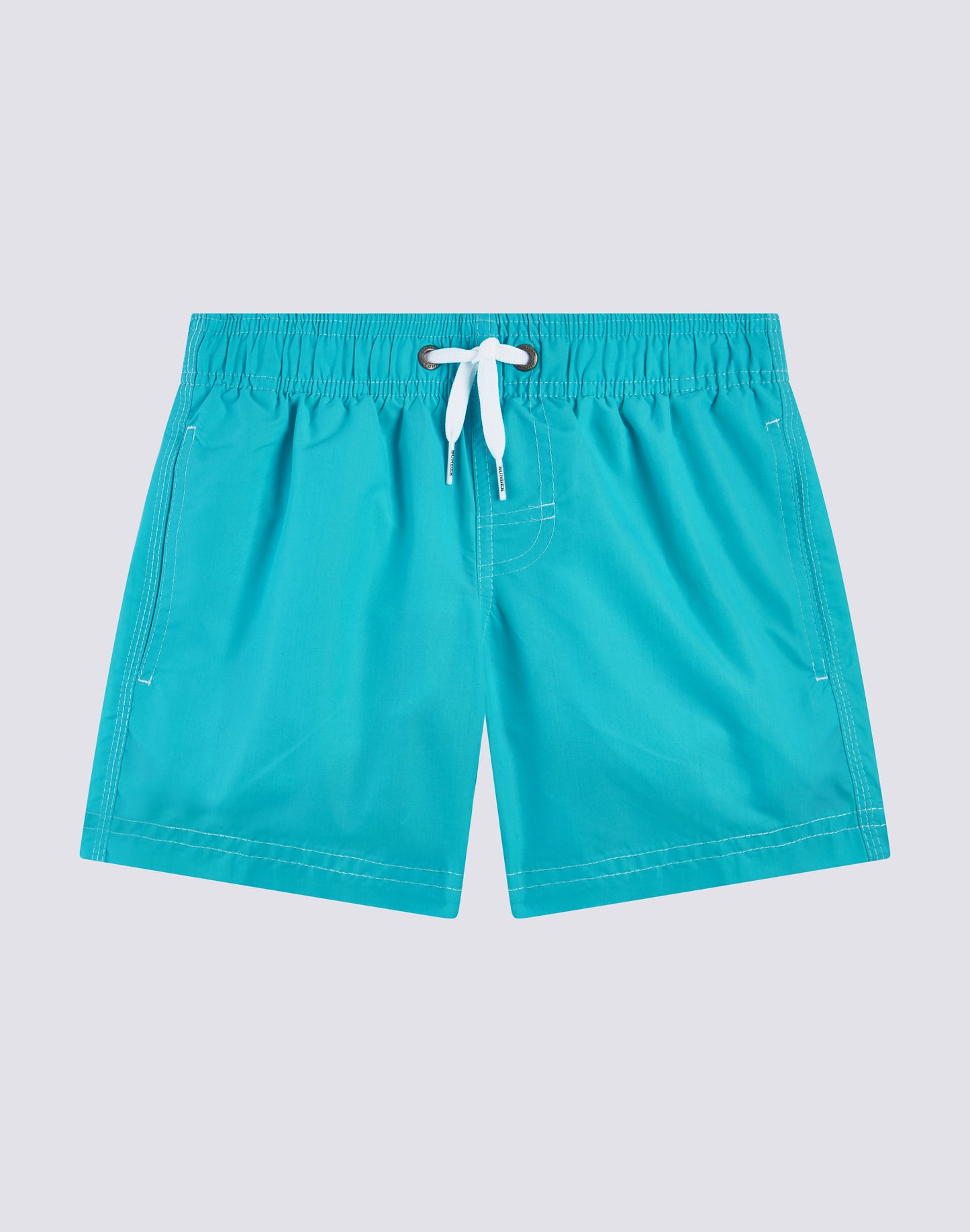 ICONIC TAFFETA ELASTICATED SHORT WAIST SWIMSHORTS