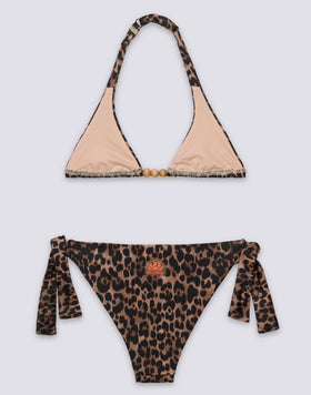 MINI BIKINI CON ESTAMPADO DE LEOPARDO