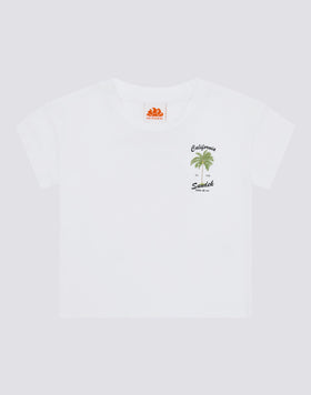 T-SHIRT BAMBINA CON MAXI STAMPA POSTERIORE