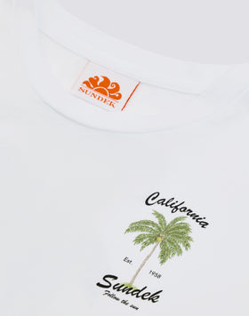 T-SHIRT BAMBINA CON MAXI STAMPA POSTERIORE