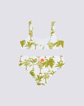 MINI BIKINI DEPORTIVO CON ESTAMPADO BOTÁNICO