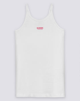 VESTIDO SIN MANGAS PARA NIÑA CON LOGOTIPO