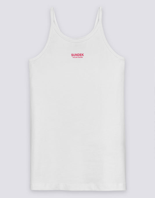 VESTIDO SIN MANGAS PARA NIÑA CON LOGOTIPO