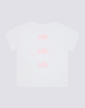 T-SHIRT CONFORT POUR FILLE AVEC IMPRIMÉ MULTILOGO DANS LE DOS