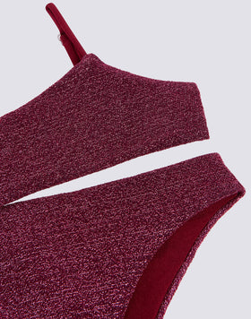 BIKINI WITH BANDEAU TOP AND FIXED BOTTOM