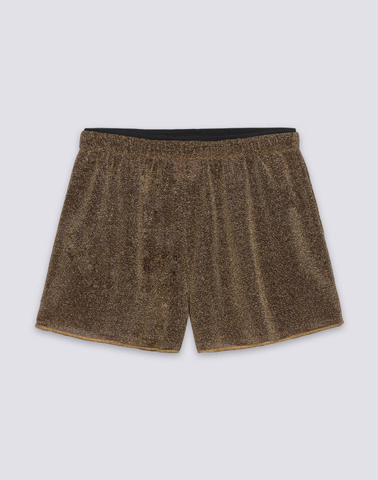 PANTALONES CORTO ELÁSTICOS DE NIÑA EN LUREX