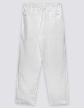 MEN'S ELASTIC WAISTED LINEN TROUSERS