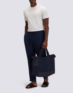 PANTALONES DE LINO CON CINTURA ELÁSTICA PARA HOMBRE