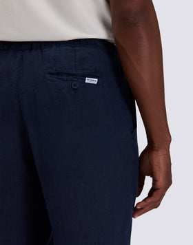 PANTALONES DE LINO CON CINTURA ELÁSTICA PARA HOMBRE