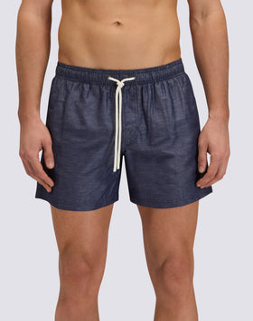 BAÑADOR CORTO PARA HOMBRE CON CINTURA ELÁSTICA GOLDENWAVE EN LINO RECICLADO