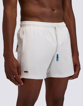 MAILLOT DE BAIN COURT POUR HOMME GOLDENWAVE AVEC TAILLE ÉLASTIQUE, COULEUR UNIE 4WAY STRETCH