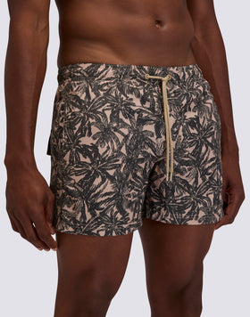GOLDENWAVE MEN'S SHORT SWIMSUIT WITH CAMO PALM PRINT