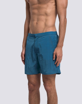 BAÑADOR LARGO PARA HOMBRE GOLDENWAVE CON CINTURA SEMIELÁSTICA DE NYLON RIPSTOP