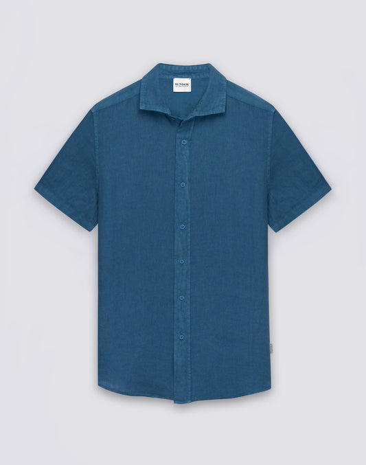 CAMICIA UOMO IN LINO A MEZZE MANICHE