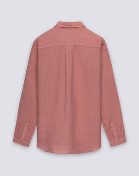 MEN'S GARMENT-DYED LINEN SHIRT