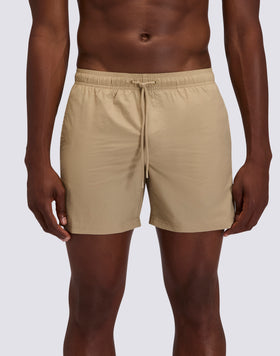 GOLDENWAVE MEN'S SHORT SWIMSUIT WITH ELASTIC WAIST, SOLID COLOR, NYLON TASLAN, COTTON TOUCH