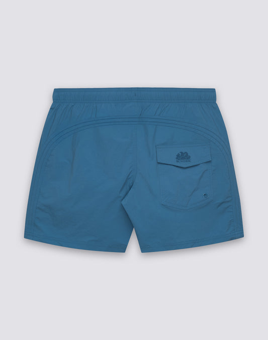 COSTUME DA BAGNO UOMO CORTO VITA ELASTICATA GOLDENWAVE TINTA UNITA NYLON TASLAN COTTON TOUCH