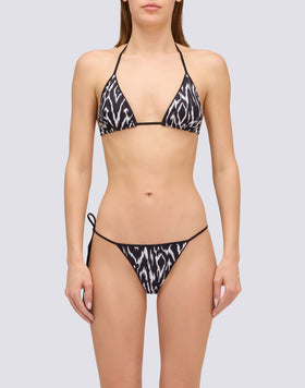 JENNIFER - ABSTRACT WIND PRINT TRIANGLE TOP