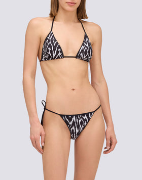 JENNIFER - ABSTRACT WIND PRINT TRIANGLE TOP