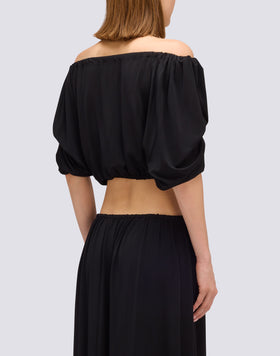 BLUSA IN JERSEY A MANICHE LUNGHE