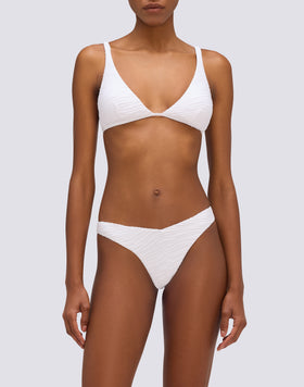 LOREN - SLIP DE BIKINI À TAILLE HAUTE ET COUPE ÉCLAIRÉE