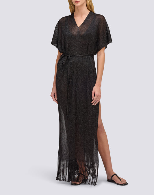 LONG KAFTAN WITH V-NECK