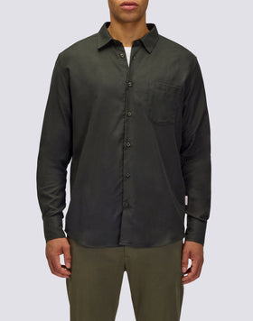 CHEMISE HOMME À MANCHES LONGUES EN GABARDINE DE COTON