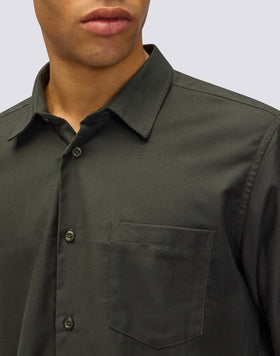 CHEMISE HOMME À MANCHES LONGUES EN GABARDINE DE COTON