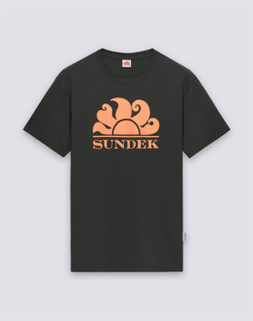 CAMISETA DE CUELLO REDONDO CON ESTAMPADO DEL LOGOTIPO