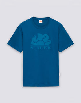ROUND NECK T-SHIRT WITH LOGO PRINT