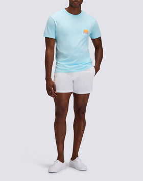 T-SHIRT NEW HERBERT À COL ROND AVEC MAXI-LOGO