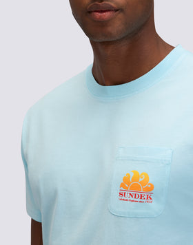 T-SHIRT NEW HERBERT À COL ROND AVEC MAXI-LOGO