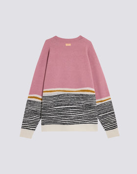 JERSEY DE CUELLO REDONDO UNISEX CON MOTIVO ASTRÁCTICO JACQUARD